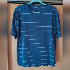 CALIA Blue Striped Short Sleeve Tee
